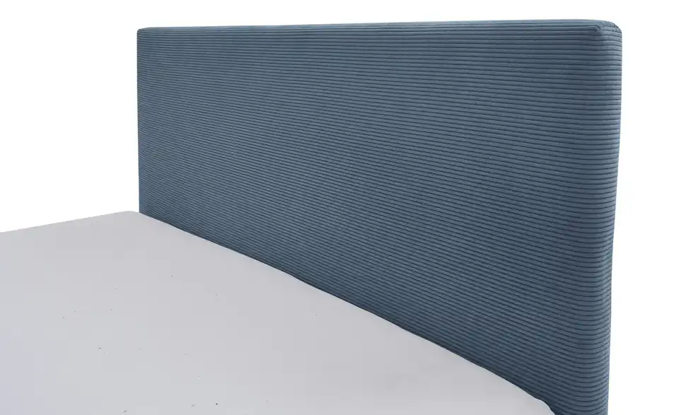 Polsterbett in Cord, Detailansicht