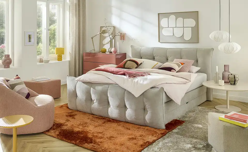 Twist Boxspringbett Sofia mit Bettkasten, in Wohnsituation