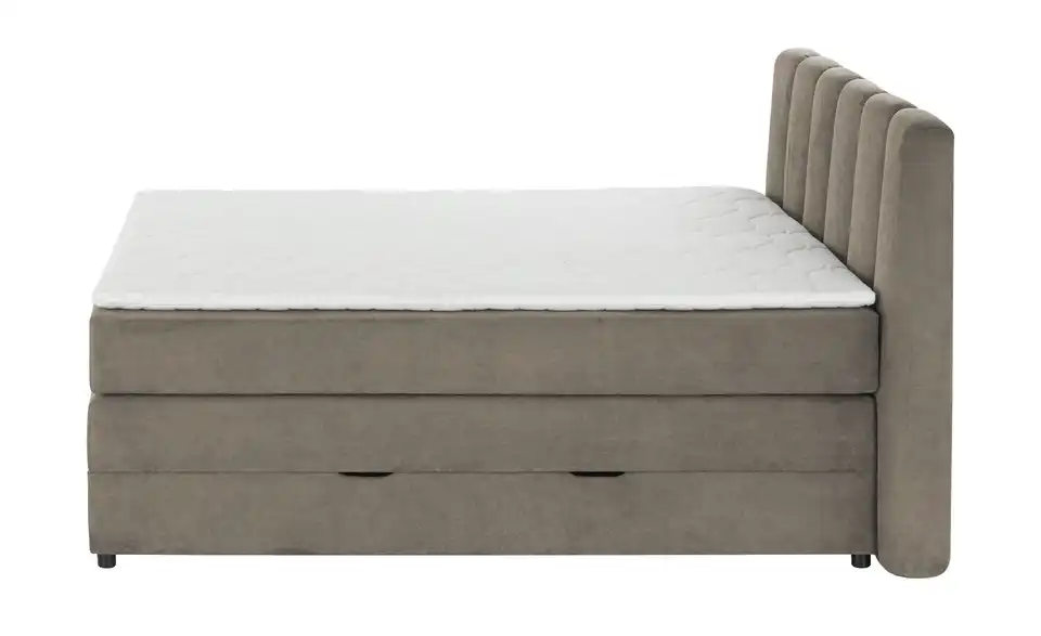 Boxspringbett mit Bettkasten, Profilansicht