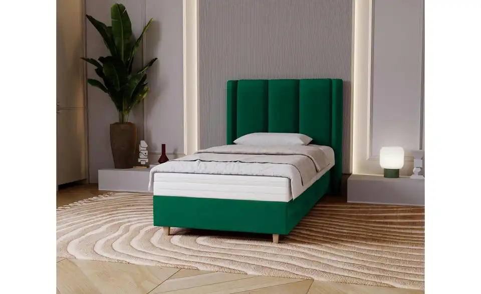 Boxbett mit Matratze, in Wohnsituation