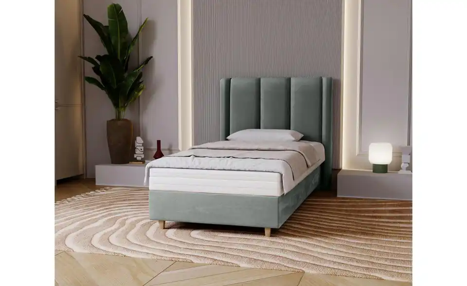 Boxbett mit Matratze, in Wohnsituation