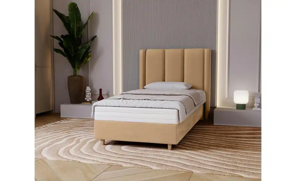 Boxbett mit Matratze, in Wohnsituation