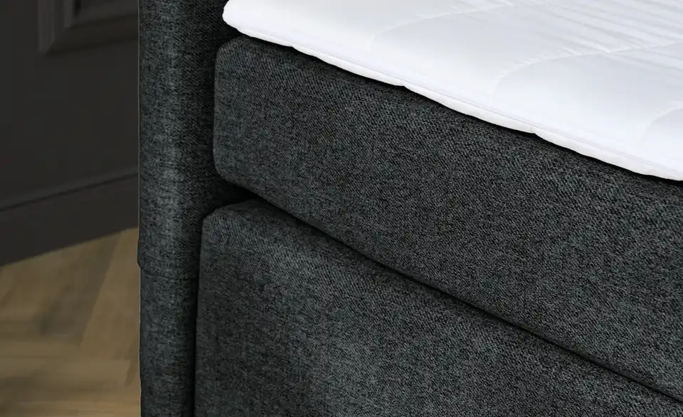 Boxspringbett mit Matratze und Topper, H3, Detailansicht