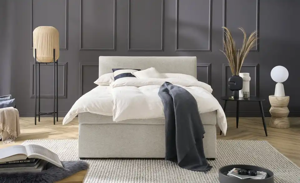 Boxspringbett mit Matratze und Topper, H3, Frontansicht