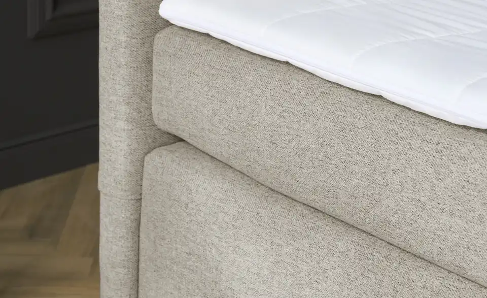 Boxspringbett mit Matratze und Topper, H3, Detailansicht