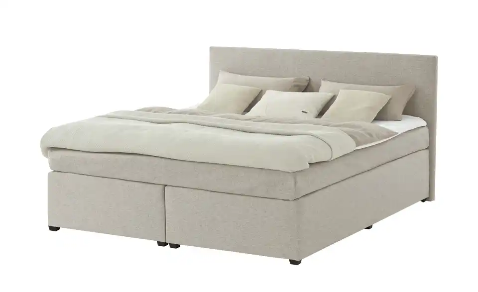 Boxspringbett mit Matratze und Topper, H3, Perspektive