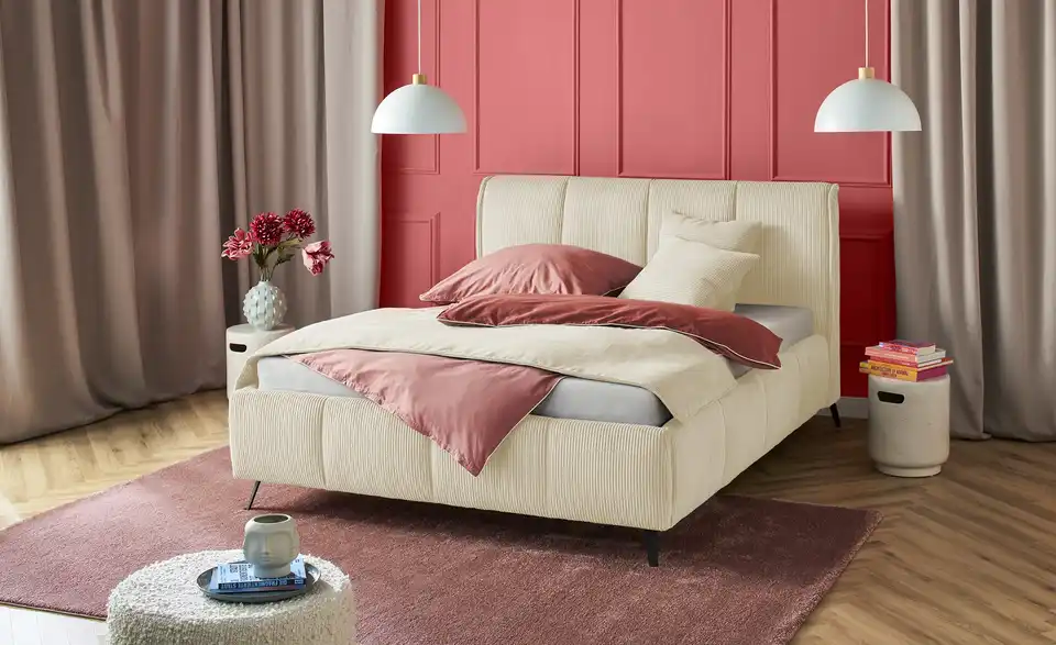 pop Polsterbett Pamela mit Bettkasten, in Wohnsituation