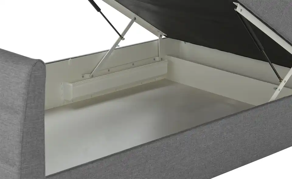 Boxspringbett mit Bettkasten und Topper, Detailansicht