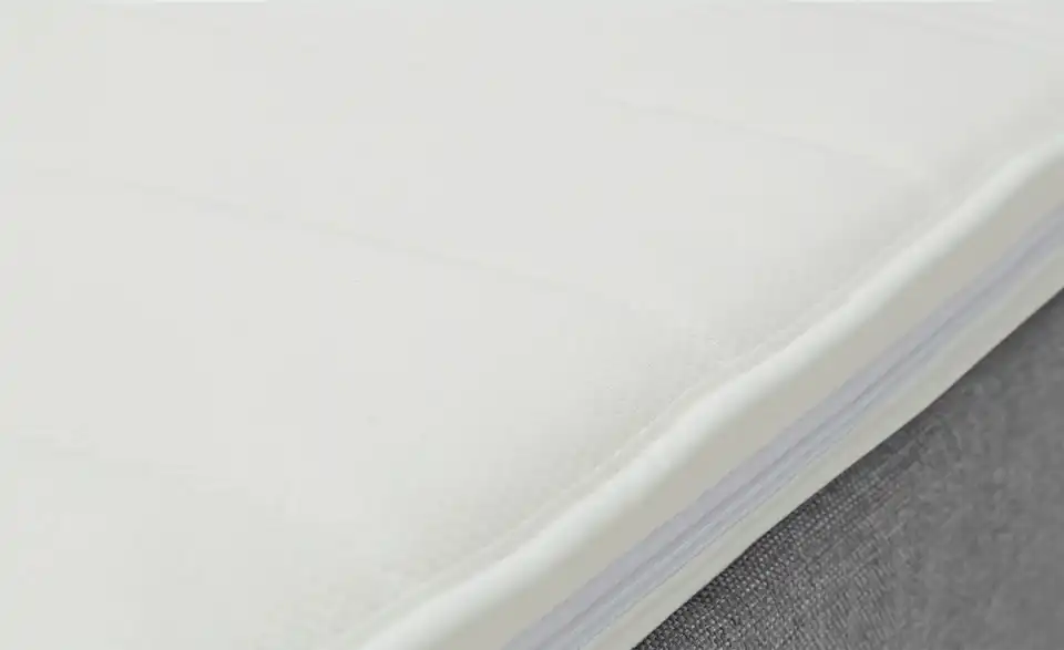 Boxspringbett mit Bettkasten und Topper, Detailansicht