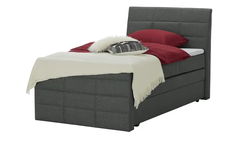 Boxspringbett mit Bettkasten und Topper, Perspektive