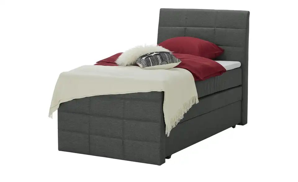 Boxspringbett mit Bettkasten und Topper, Perspektive