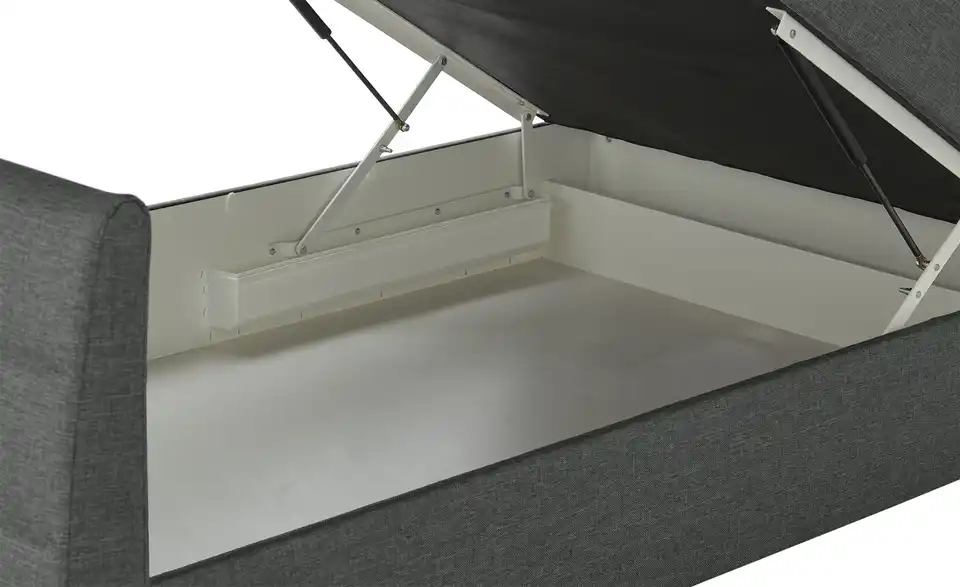 Boxspringbett mit Bettkasten und Topper, Detailansicht