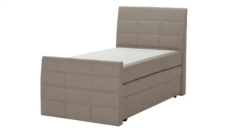 Boxspringbett mit Bettkasten und Topper, Perspektive