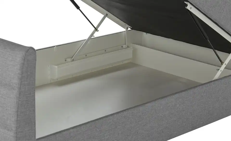 Boxspringbett mit Bettkasten und Topper, Detailansicht