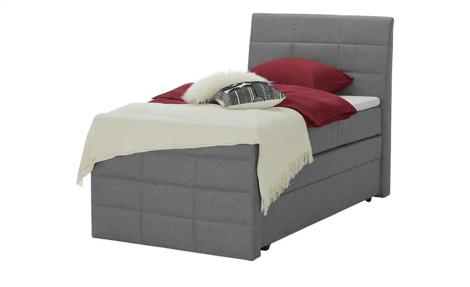 Boxspringbett mit Bettkasten und Topper, Perspektive