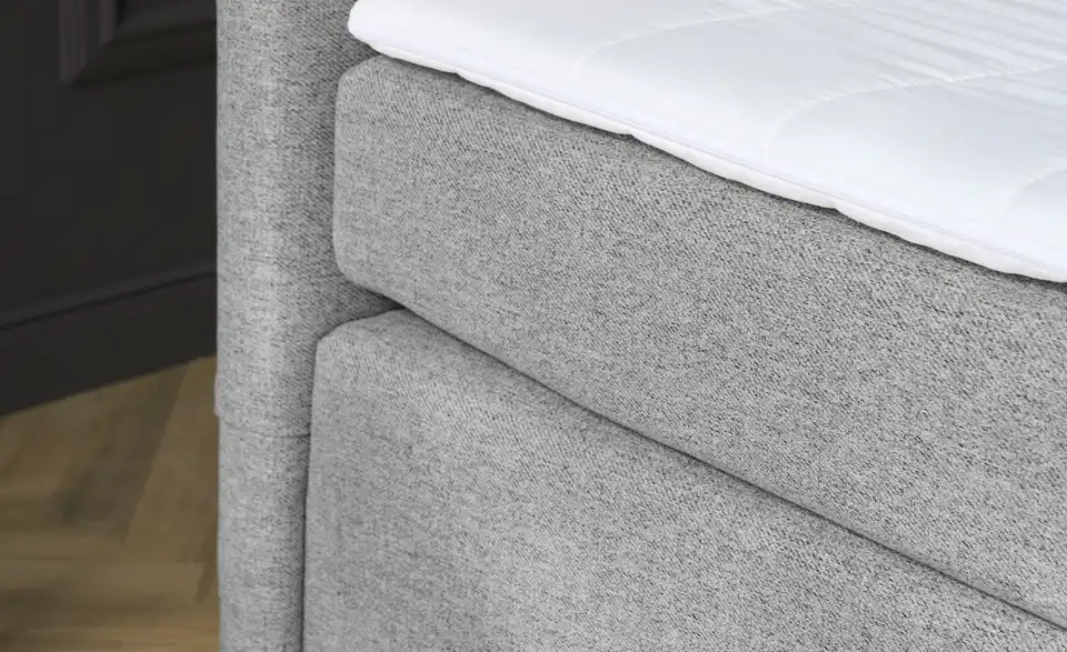 Boxspringbett mit Matratze und Topper, H3, Detailansicht