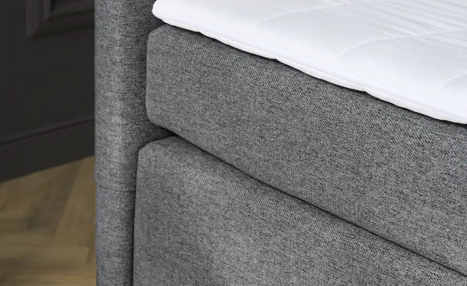 Boxspringbett mit Matratze und Topper, H3, Detailansicht