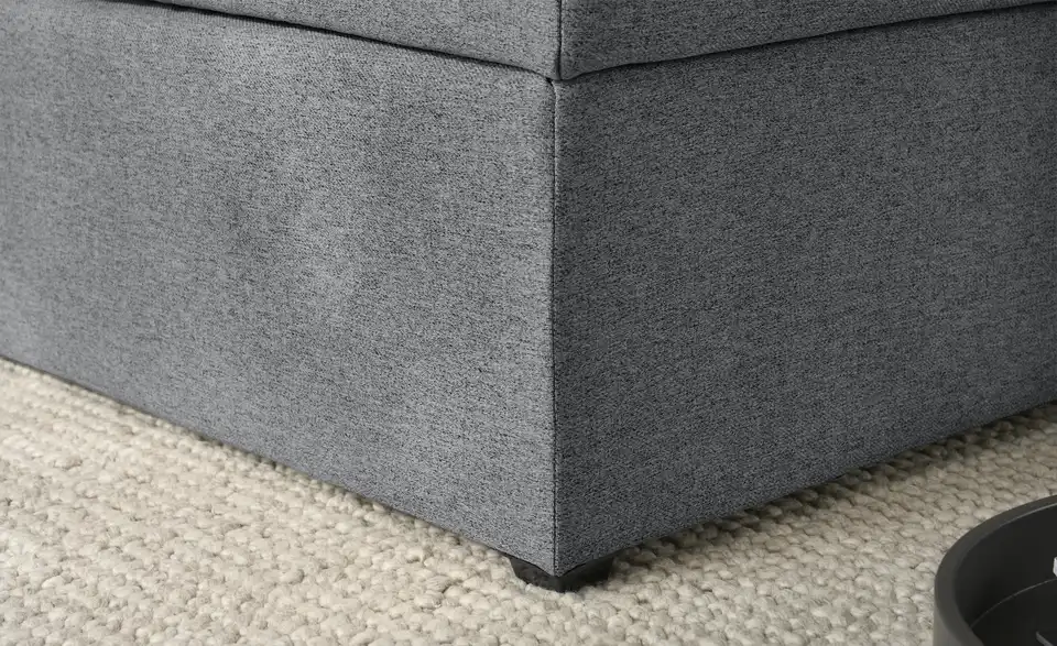 Boxspringbett mit Matratze und Topper, H3, Detailansicht