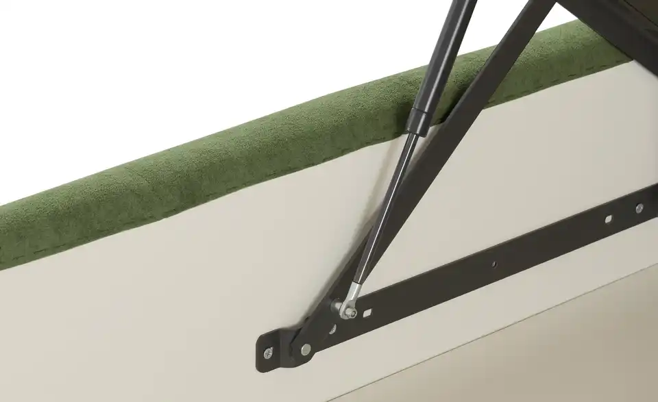 Polsterbett mit Bettkasten, Detailansicht