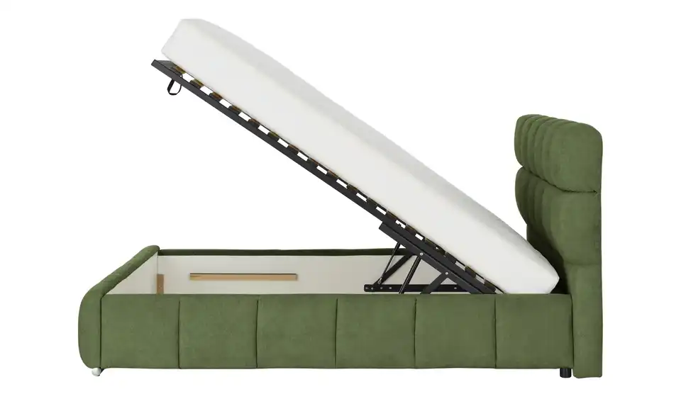 Polsterbett mit Bettkasten, Funktionsansicht