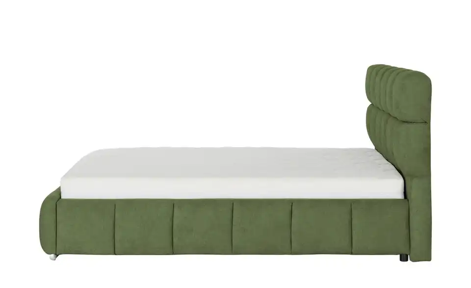 Polsterbett mit Bettkasten, Profilansicht