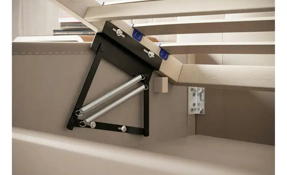 Polsterbett mit Stauraum, Detailansicht