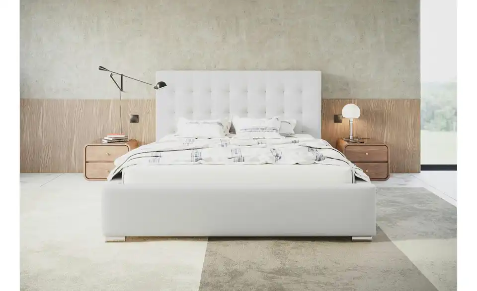 Polsterbett mit Stauraum, in Wohnsituation