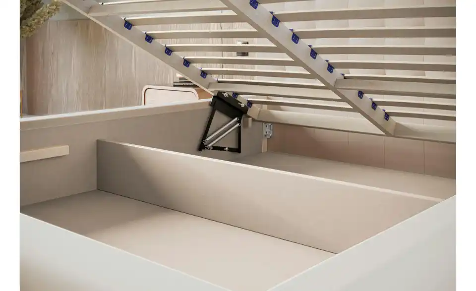 Polsterbett mit Stauraum, Detailansicht