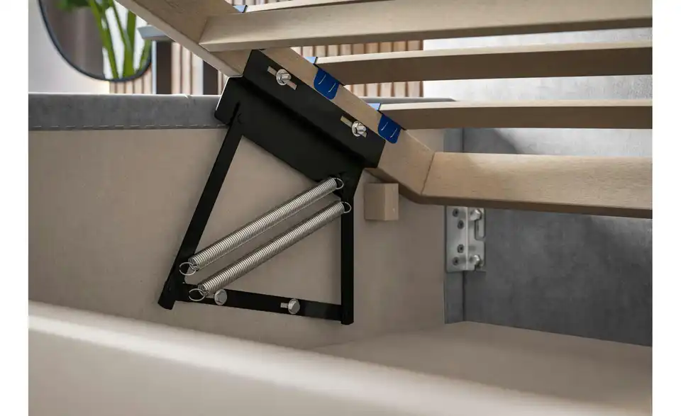 Polsterbett mit Stauraum, Detailansicht