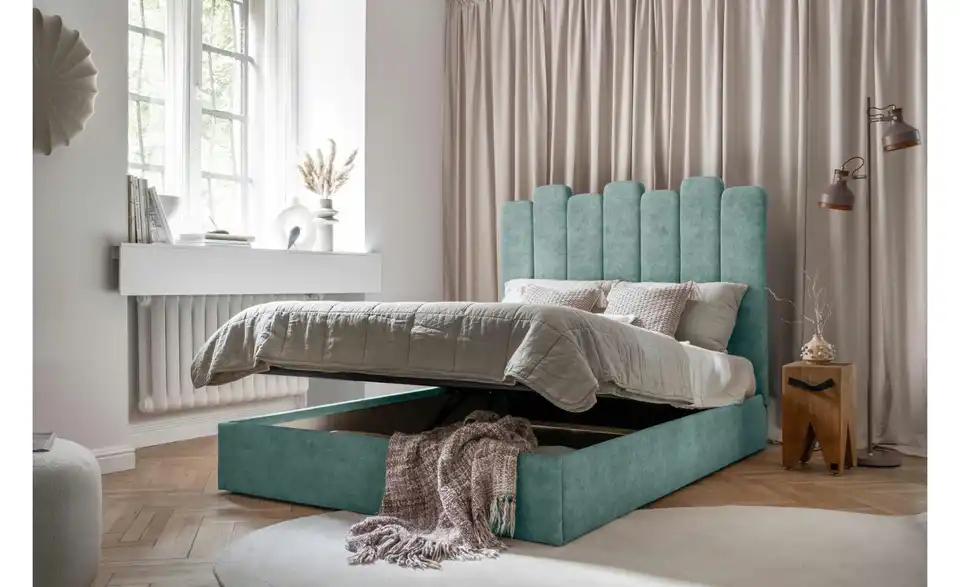 Miuform Polsterbett Dreamy Aurora mit Bettkasten, in Wohnsituation