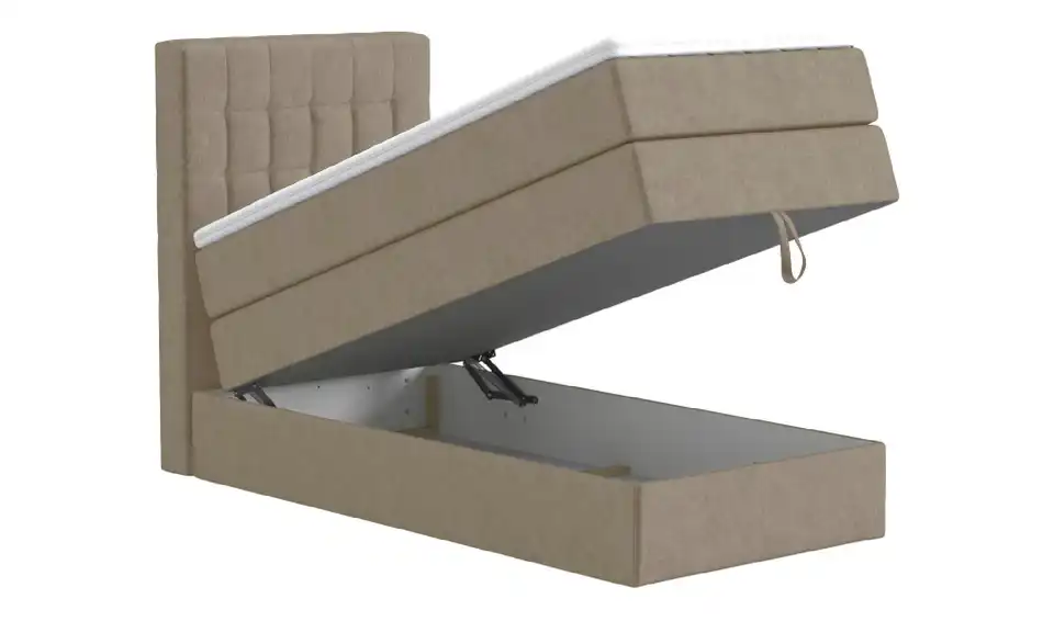 Boxspringbett mit Bettkasten, Funktionsansicht