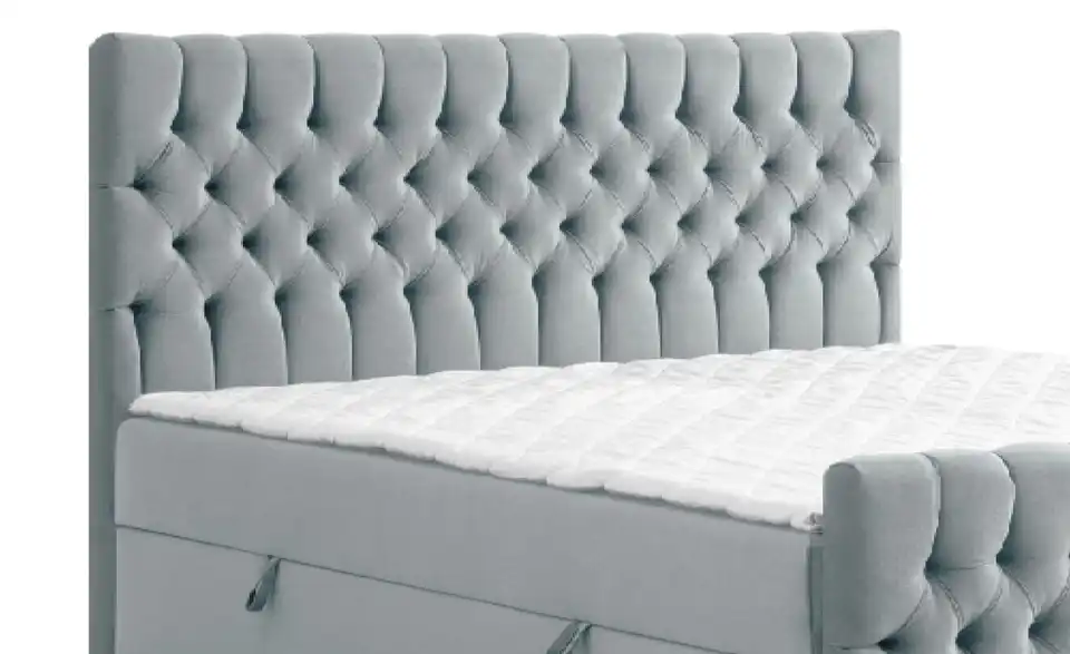 Boxbett mit Bettkasten und Fußteil, Detailansicht