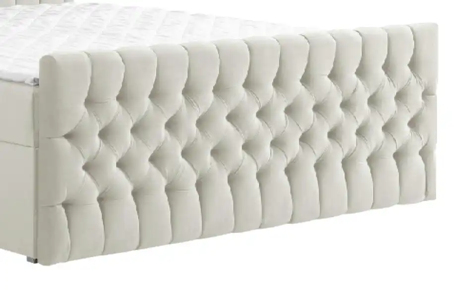 Boxbett mit Bettkasten und Fußteil, Detailansicht