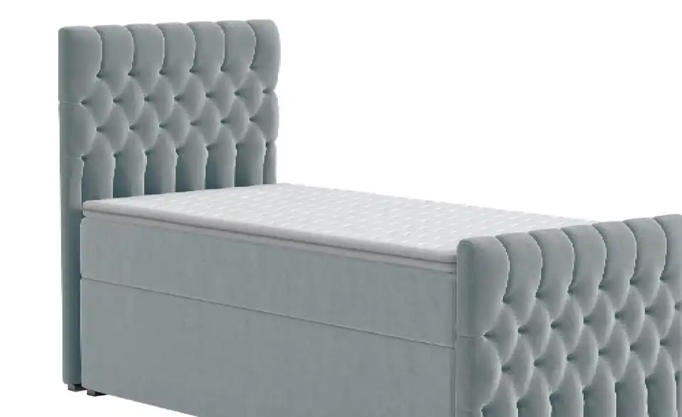 Boxbett mit Bettkasten und Fußteil, Detailansicht