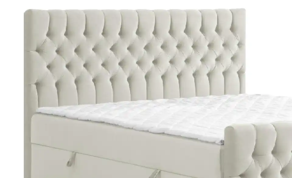 Boxbett mit Bettkasten und Fußteil, Detailansicht