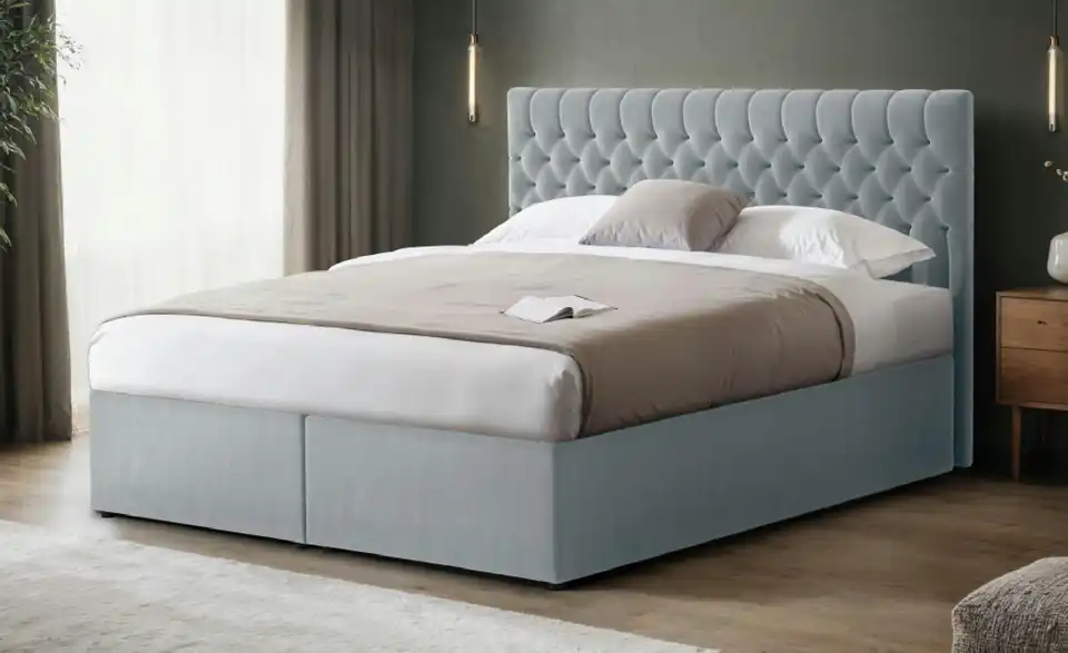 Boxbett mit Bettkasten, in Wohnsituation