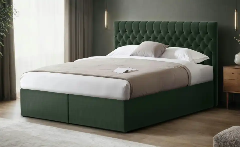 Boxbett mit Bettkasten, in Wohnsituation