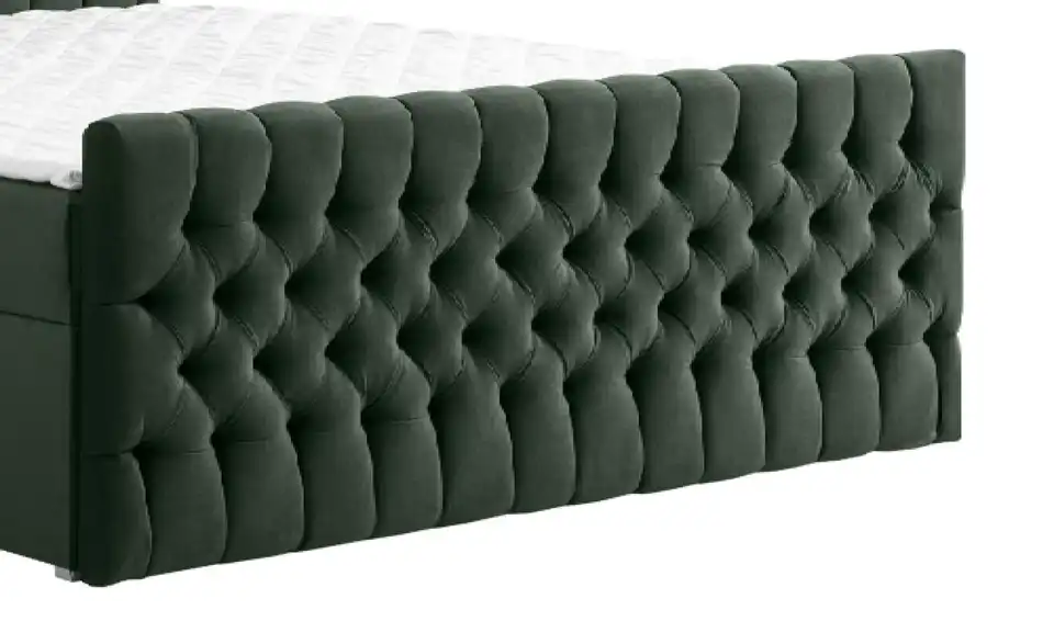 Boxbett mit Bettkasten und Fußteil, Detailansicht