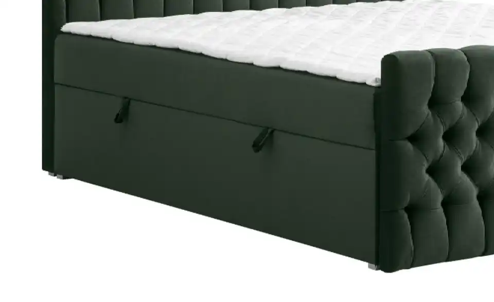 Boxbett mit Bettkasten und Fußteil, Detailansicht