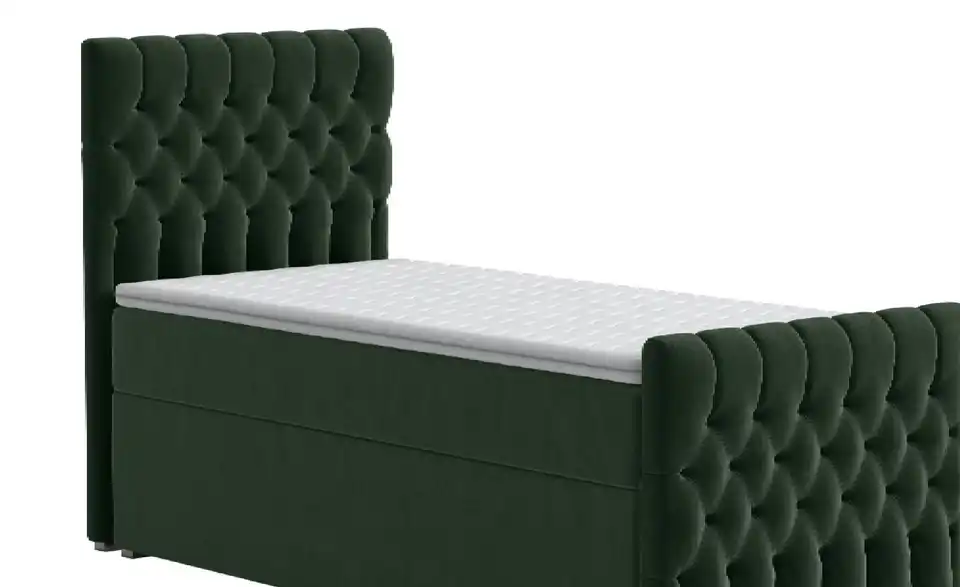 Boxbett mit Bettkasten und Fußteil, Detailansicht