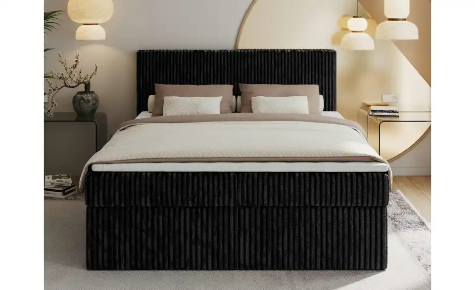 Boxbett mit Bettkasten, in Wohnsituation