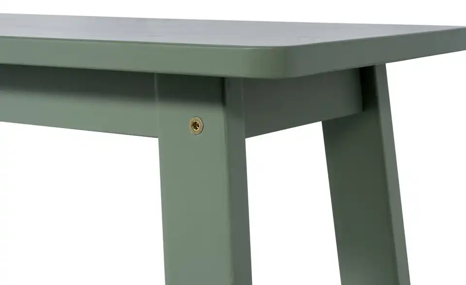 Bank aus Massivholz, Detailansicht