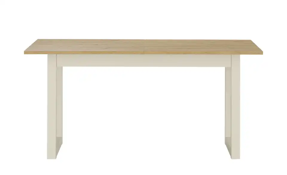 Ausziehbarer Esstisch in verschiedenen Größen, Frontansicht