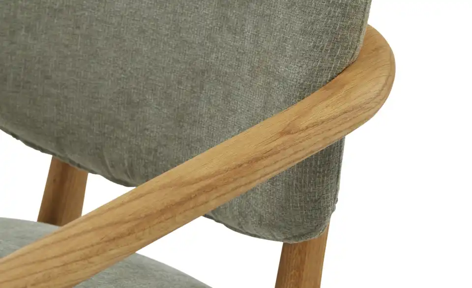 smart Armlehnstuhl aus Wildeiche massiv, Detailansicht