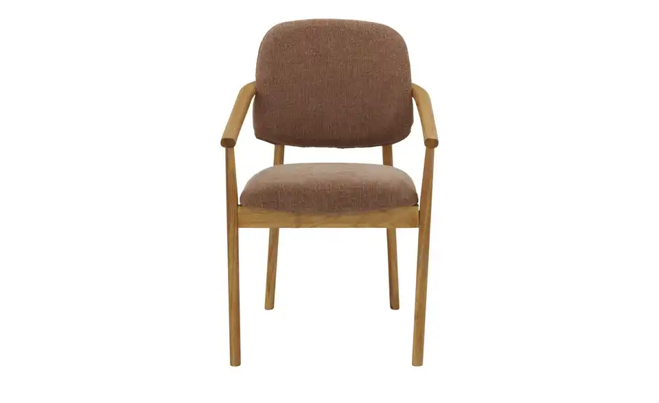 smart Armlehnstuhl aus Wildeiche massiv, Frontansicht