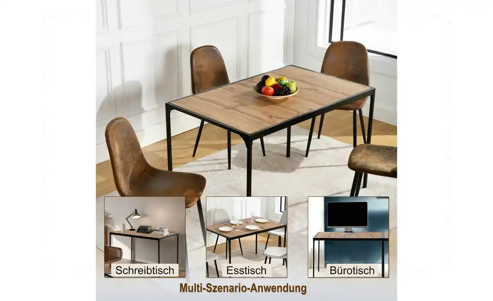 Esstisch, Bild mit Text
