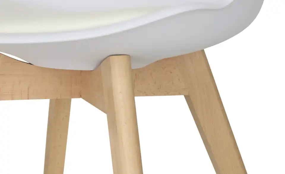 Schalenstuhl mit Armlehnen, Detailansicht