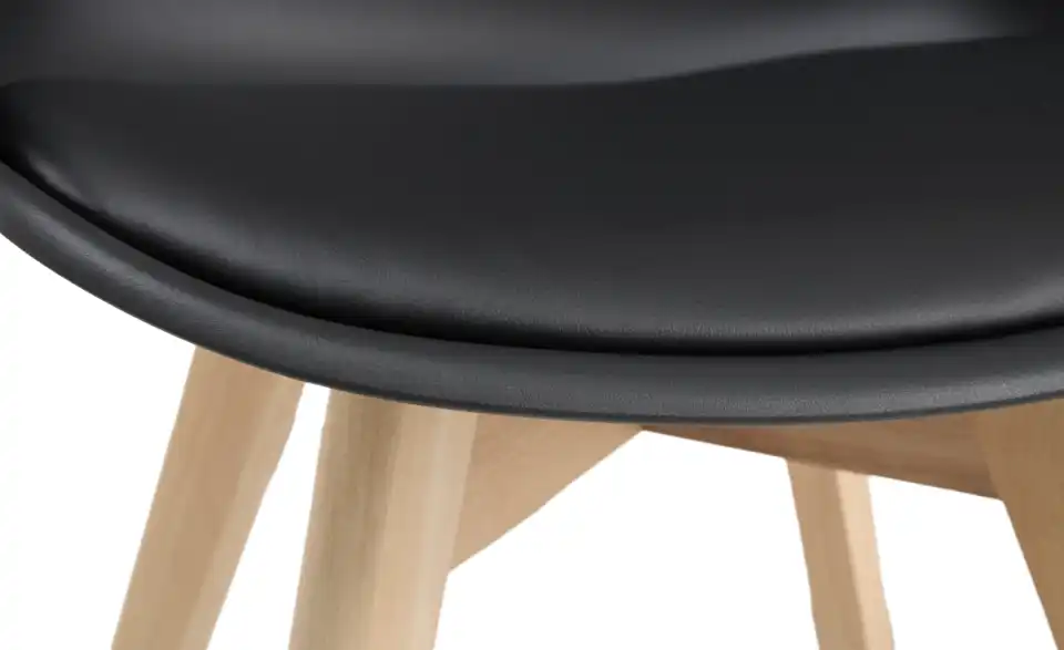 Schalenstuhl mit Armlehnen, Detailansicht