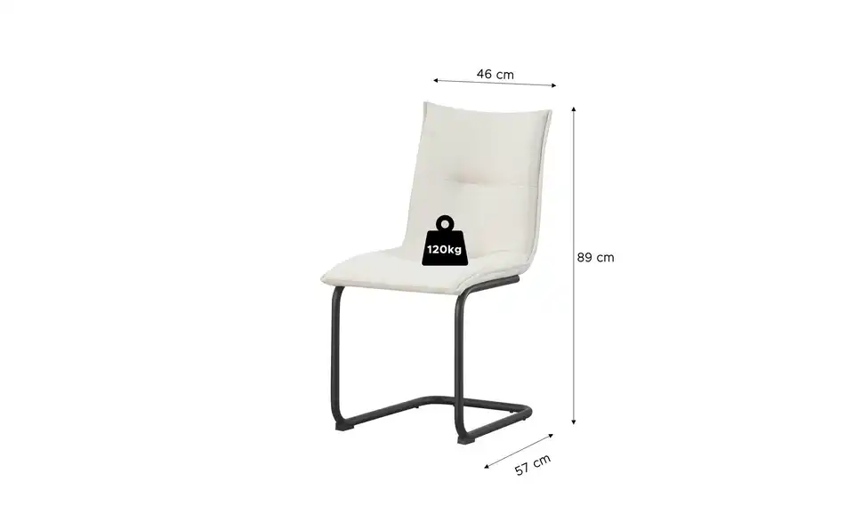 Schwinger-Stuhl 2er Set, Bemaßung