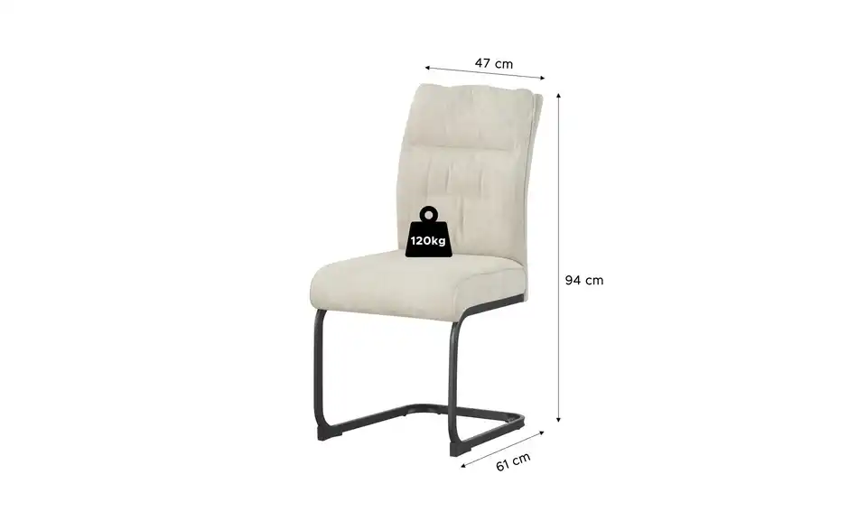 Schwingstuhl 2er-Set, Bemaßung